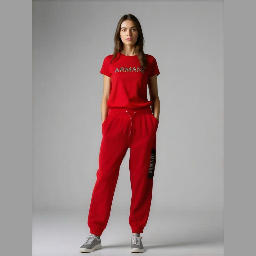 Women's A|X Armani Exchange Red Sweatpants Size M